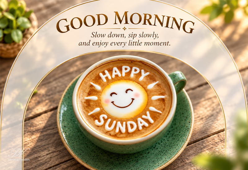 Good Morning Happy Sunday – Enjoy Every Little Moment