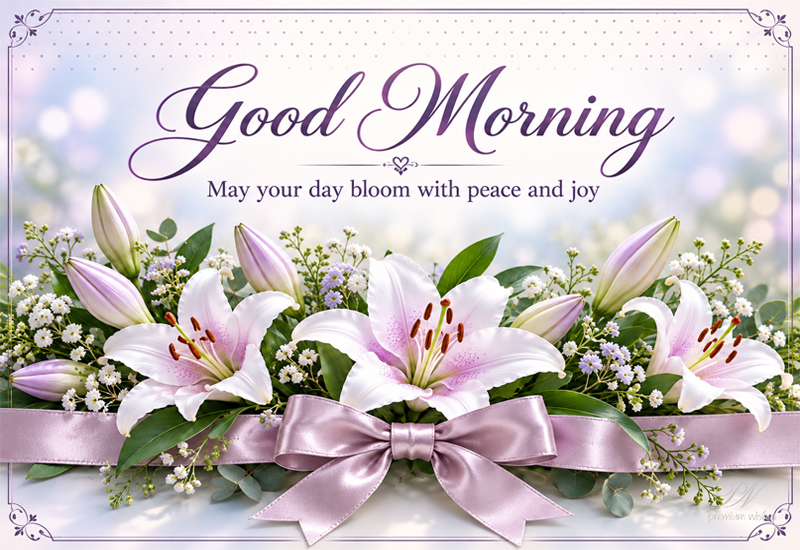 Good Morning – May Your Day Bloom With Peace and Joy Good Morning – May Your Day Bloom With Peace and Joy