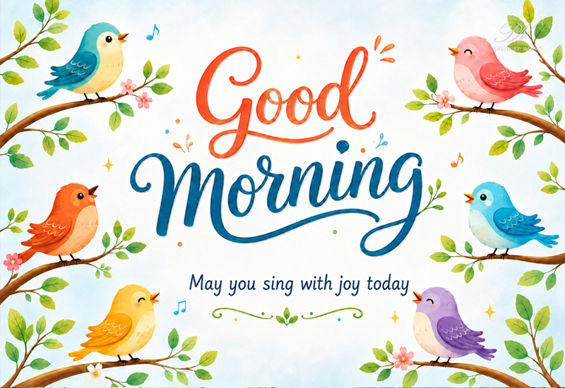 Good Morning – May You Sing With Joy Today Good Morning – May You Sing With Joy Today