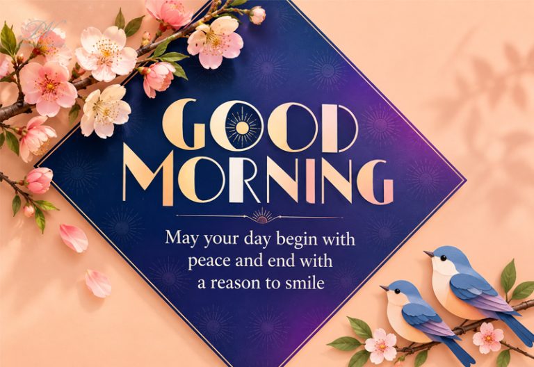 Good Morning – May Your Day Begin With Peace and End With a Reason to Smile Good Morning – May Your Day Begin With Peace and End With a Reason to Smile