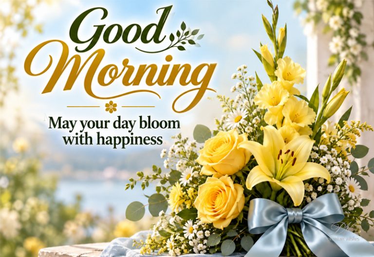 Good Morning – May Your Day Bloom With Happiness Good Morning – May Your Day Bloom With Happiness
