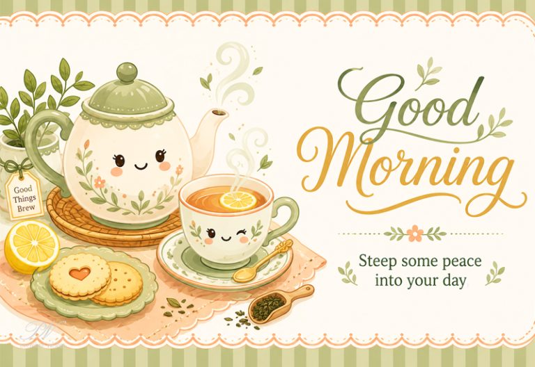Good Morning – Steep Some Peace Into Your Day Good Morning – Steep Some Peace Into Your Day