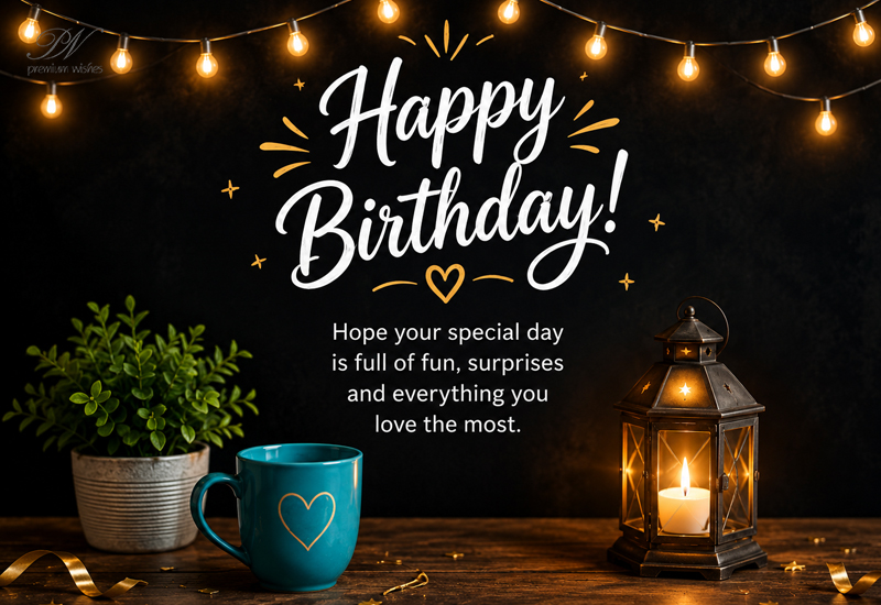 Happy Birthday – Hope Your Special Day Is Full of Fun, Surprises and Everything You Love Happy Birthday – Hope Your Special Day Is Full of Fun, Surprises and Everything You Love