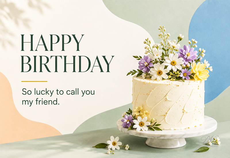Happy Birthday – So Lucky to Call You My Friend Happy Birthday – So Lucky to Call You My Friend