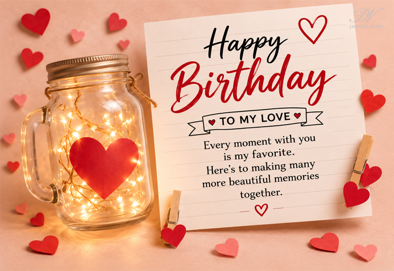 Happy Birthday to My Love – Every Moment With You Is My Favorite Happy Birthday to My Love – Every Moment With You Is My Favorite