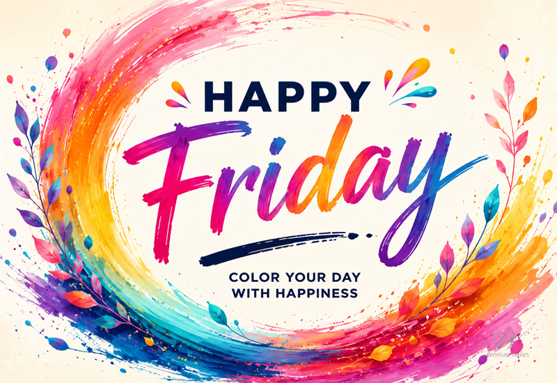 Happy Friday – Color Your Day With Happiness Happy Friday – Color Your Day With Happiness