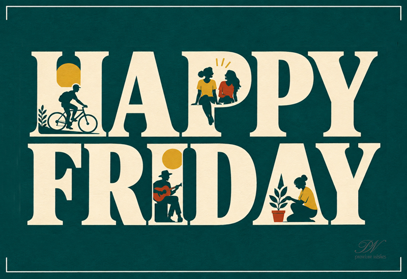 Happy Friday – Creative Letter Art Greeting Happy Friday – Creative Letter Art Greeting