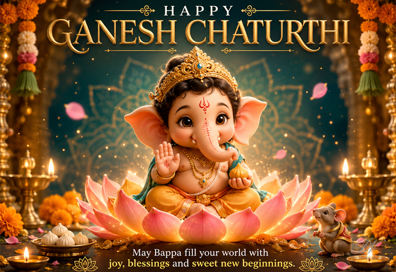 Happy Ganesh Chaturthi – Joy, Blessings and Sweet New Beginnings
