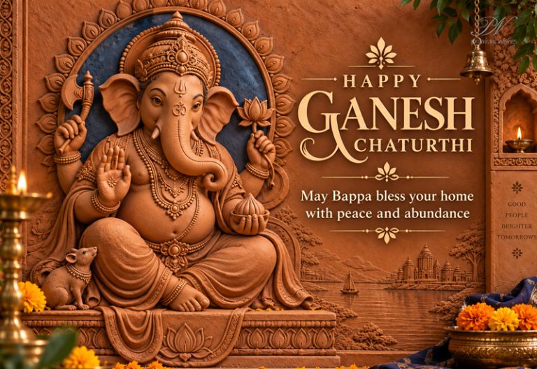 Happy Ganesh Chaturthi – May Bappa Bless Your Home With Peace and Abundance Happy Ganesh Chaturthi – May Bappa Bless Your Home With Peace and Abundance