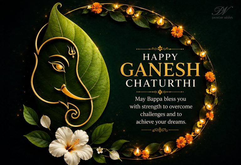Happy Ganesh Chaturthi – Strength to Overcome Challenges and Achieve Dreams Happy Ganesh Chaturthi – Strength to Overcome Challenges and Achieve Dreams