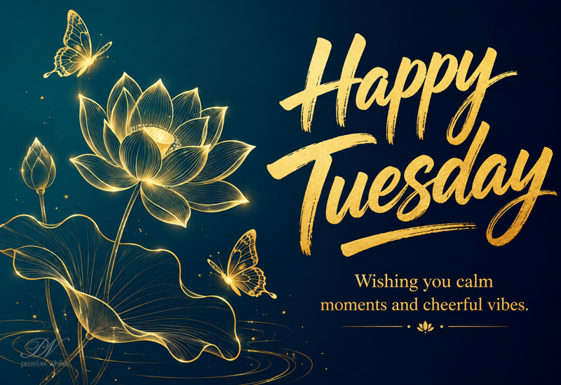 Happy Tuesday – Wishing You Calm Moments and Cheerful Vibes Happy Tuesday – Wishing You Calm Moments and Cheerful Vibes