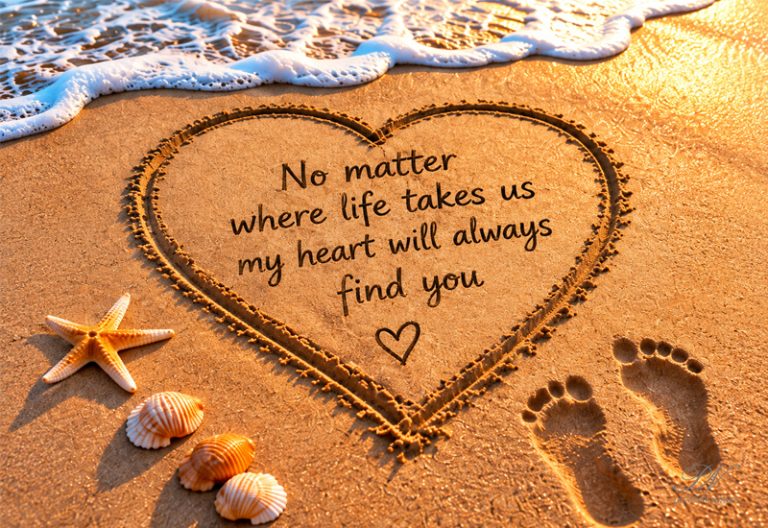 No Matter Where Life Takes Us, My Heart Will Always Find You No Matter Where Life Takes Us, My Heart Will Always Find You