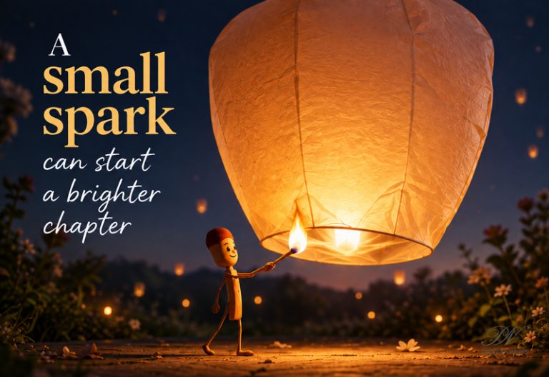 A Small Spark Can Start a Brighter Chapter A Small Spark Can Start a Brighter Chapter