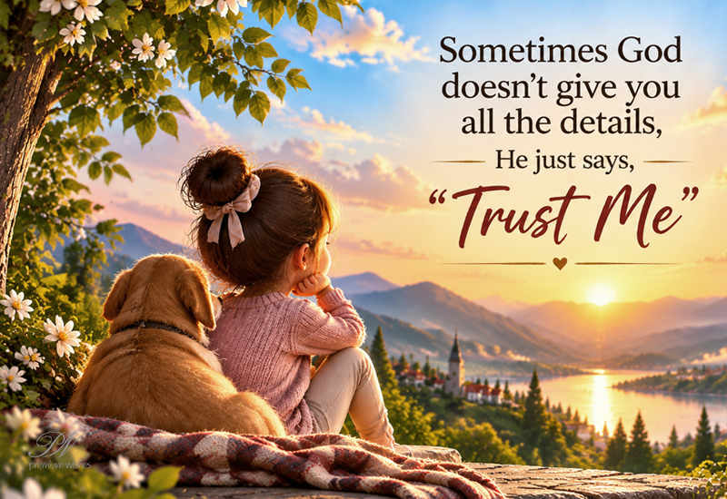 Trust Me – Sometimes God Doesn't Give You All the Details Trust Me – Sometimes God Doesn’t Give You All the Details