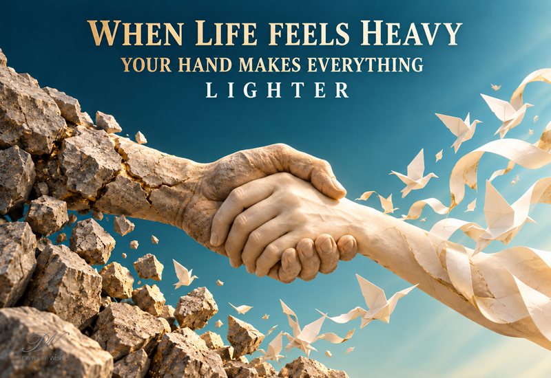 When Life Feels Heavy, Your Hand Makes Everything Lighter