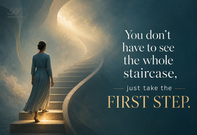 You Don’t Have to See the Whole Staircase – Just Take the First Step