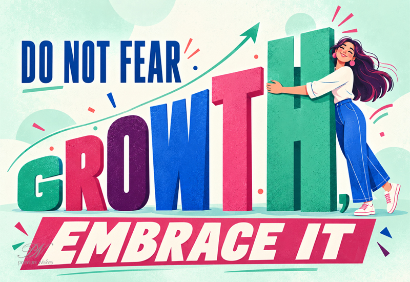 Do Not Fear Growth – Embrace It Do Not Fear Growth – Embrace It