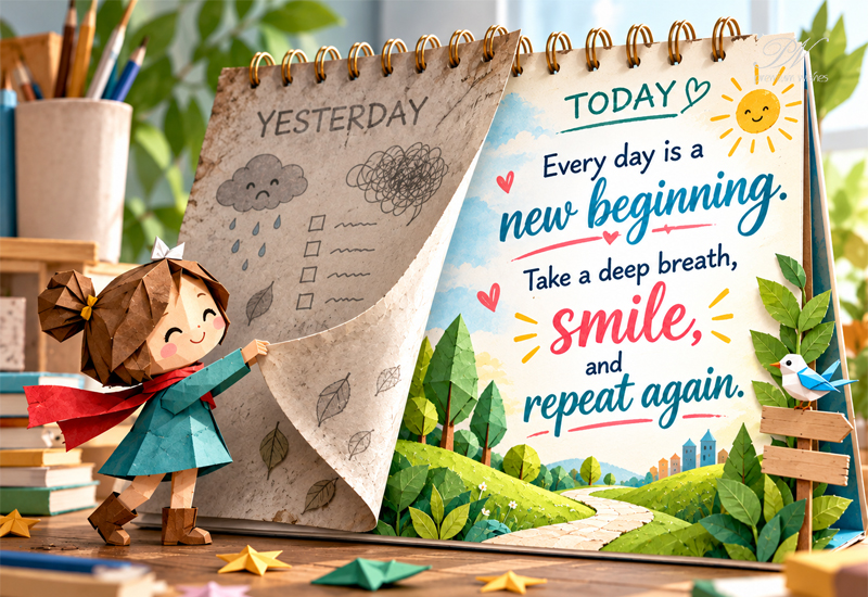 Every Day Is a New Beginning – Take a Deep Breath, Smile and Repeat Every Day Is a New Beginning – Take a Deep Breath, Smile and Repeat