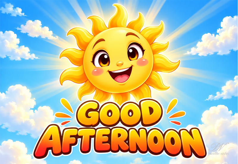 Good Afternoon Cute Sun Greeting Good Afternoon Cute Sun Greeting