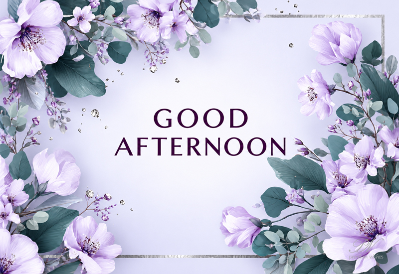 Good Afternoon Floral Greeting – Peaceful Lavender Wishes Good Afternoon Floral Greeting – Peaceful Lavender Wishes