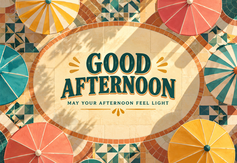Good Afternoon – May Your Afternoon Feel Light Good Afternoon – May Your Afternoon Feel Light