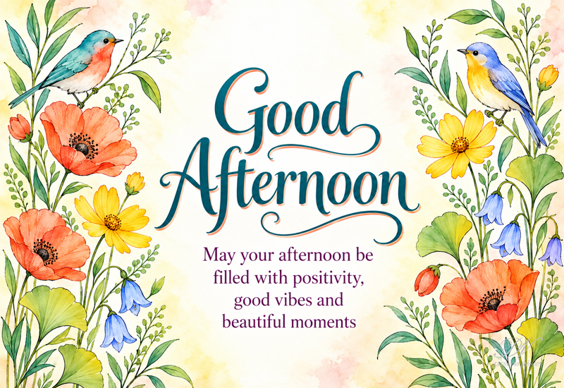 Good Afternoon – Positive Vibes and Beautiful Moments Good Afternoon – Positive Vibes and Beautiful Moments