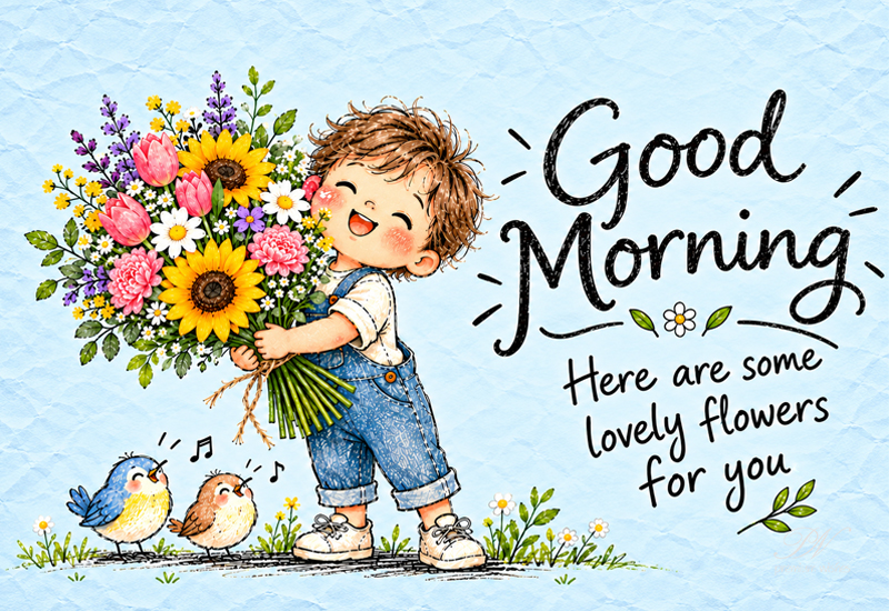 Good Morning – Here Are Some Lovely Flowers for You Good Morning – Here Are Some Lovely Flowers for You