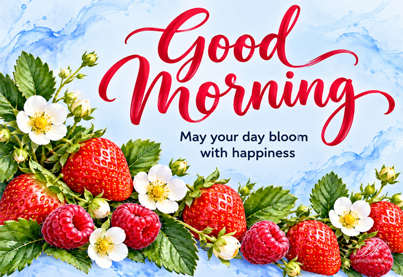 Good Morning – May Your Day Bloom With Happiness Good Morning – May Your Day Bloom With Happiness