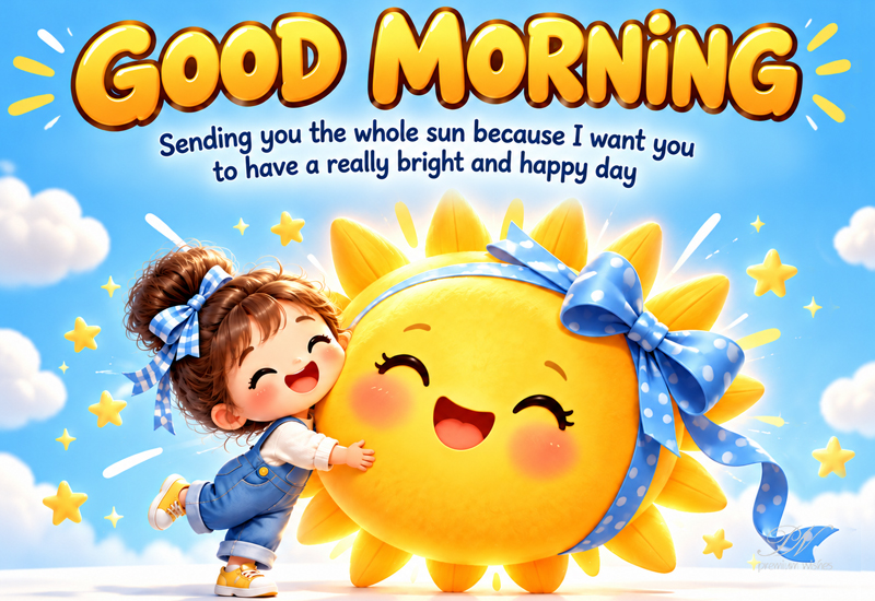 Good Morning Wishes – Sending You the Whole Sun