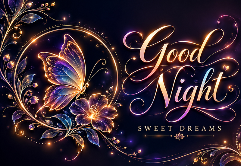Good Night Butterfly Sweet Dreams Greeting Good Night Butterfly Sweet Dreams Greeting