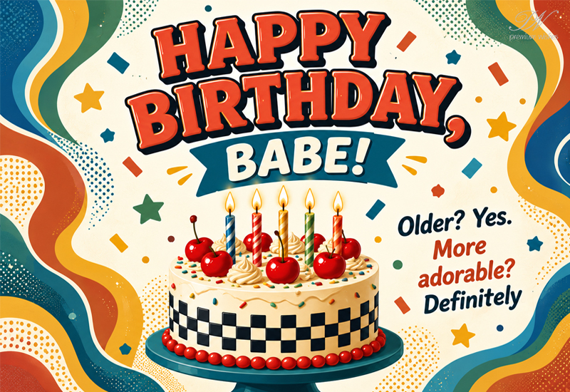 Happy Birthday Babe β Older? Yes. More Adorable? Definitely! Happy Birthday Babe β Older? Yes. More Adorable? Definitely!