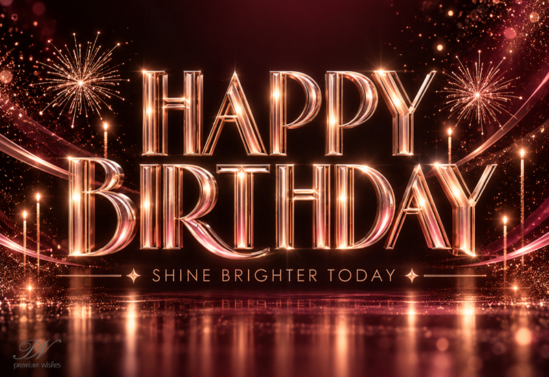 Happy Birthday Shine Brighter Today Greeting Happy Birthday Shine Brighter Today Greeting