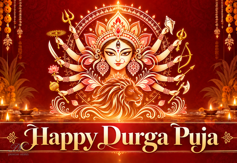Happy Durga Puja – Divine Blessings of Maa Durga Happy Durga Puja – Divine Blessings of Maa Durga