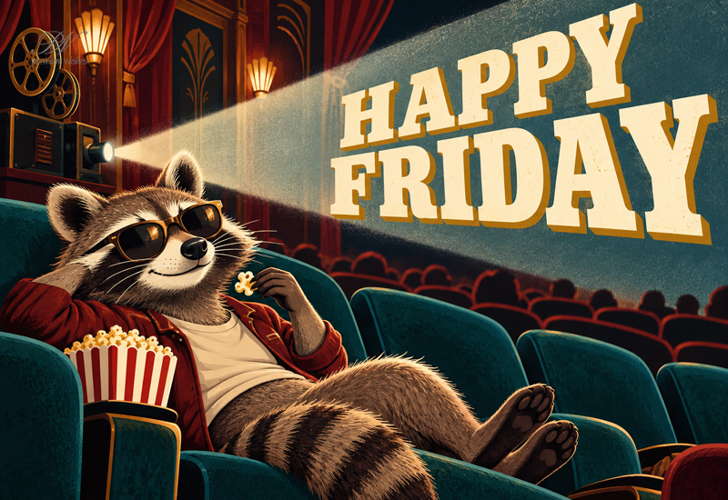 Happy Friday Movie Night Greeting Happy Friday Movie Night Greeting