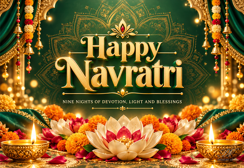 Happy Navratri – Nine Nights of Devotion, Light and Blessings