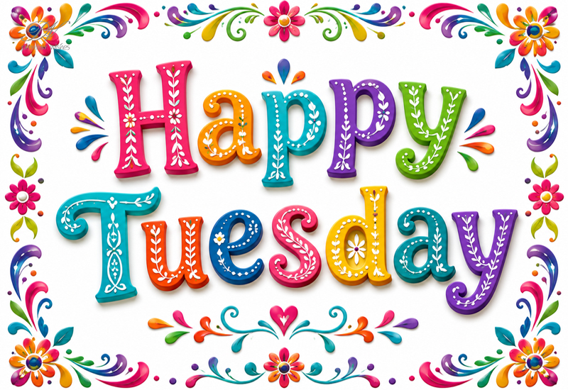 Happy Tuesday Greeting – Colourful Tuesday Wishes Happy Tuesday Greeting – Colourful Tuesday Wishes