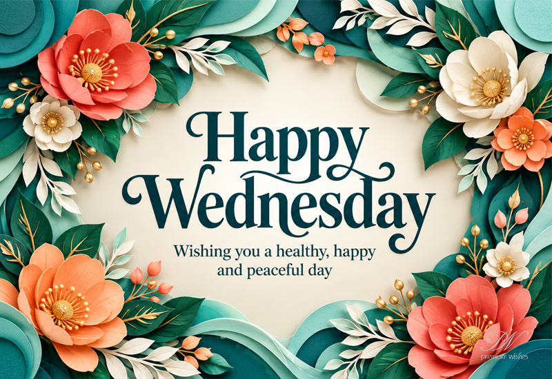 Happy Wednesday Wishes for a Healthy, Happy and Peaceful Day Happy Wednesday Wishes for a Healthy, Happy and Peaceful Day