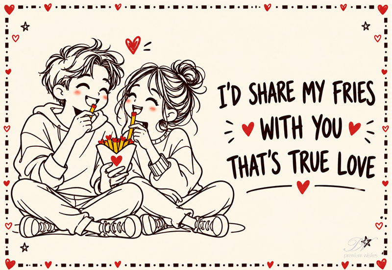 I'd Share My Fries With You – That's True Love I’d Share My Fries With You – That’s True Love