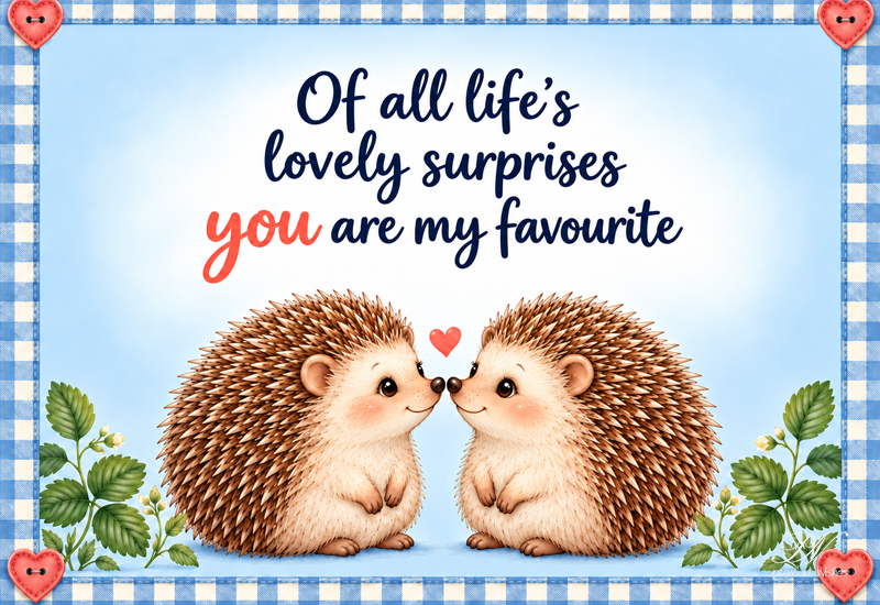 Love Greeting β You Are My Favourite Surprise Love Greeting β You Are My Favourite Surprise