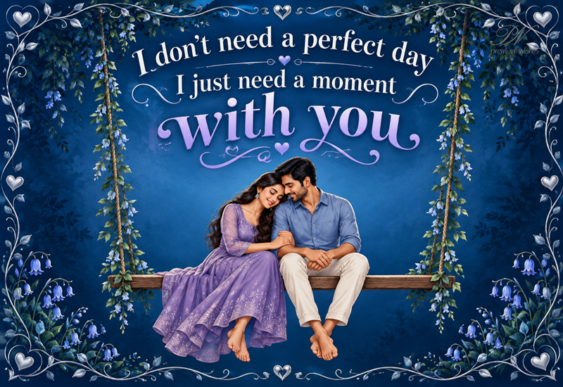Love – I Don’t Need a Perfect Day, I Just Need a Moment With You Love – I Don’t Need a Perfect Day, I Just Need a Moment With You