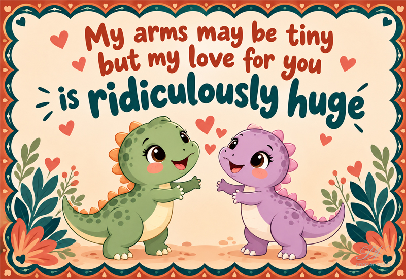 Love Greeting – My Arms May Be Tiny But My Love Is Huge Love Greeting – My Arms May Be Tiny But My Love Is Huge