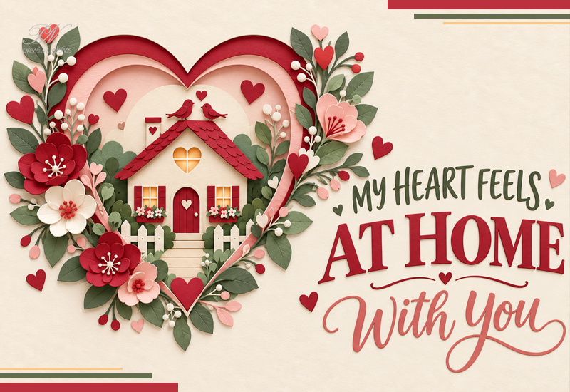 My Heart Feels at Home With You – Love Message My Heart Feels at Home With You – Love Message