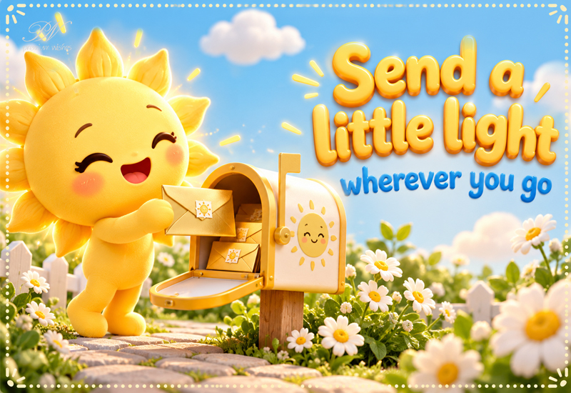 Send a Little Light Wherever You Go Send a Little Light Wherever You Go