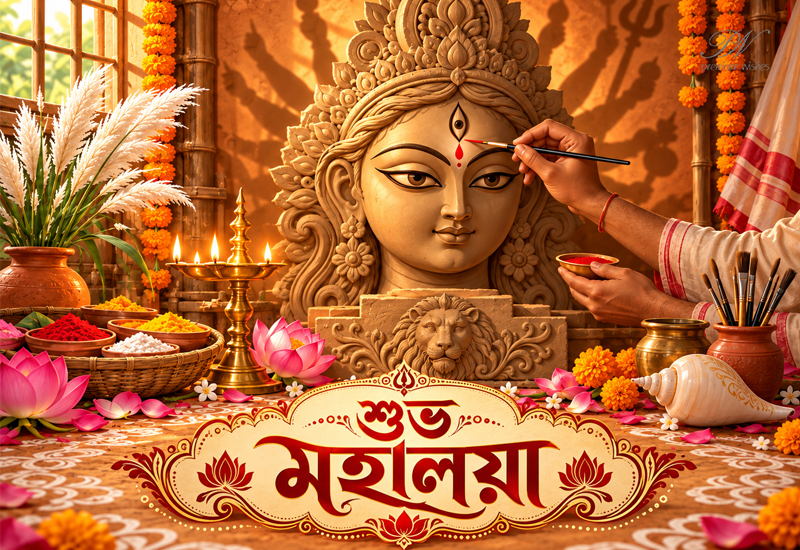 Shubho Mahalaya – Bengali Durga Puja Greeting Shubho Mahalaya – Bengali Durga Puja Greeting