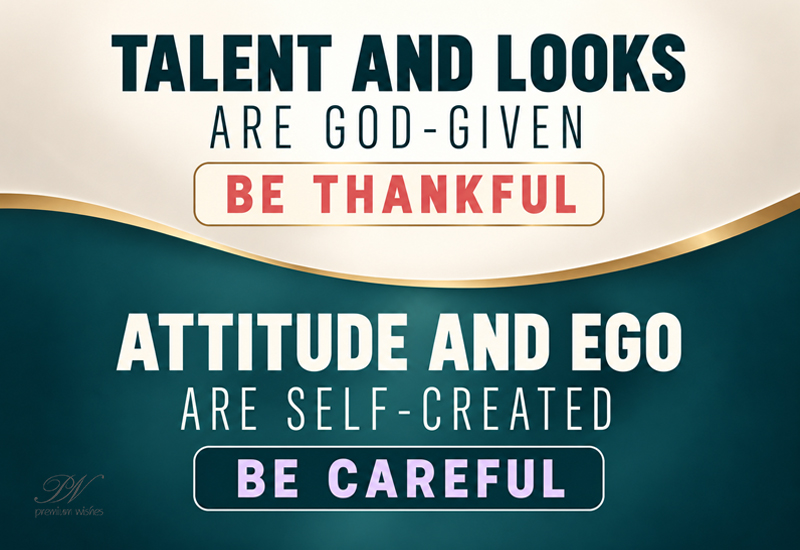 Talent and Looks Are God-Given Quote Talent and Looks Are God-Given Quote